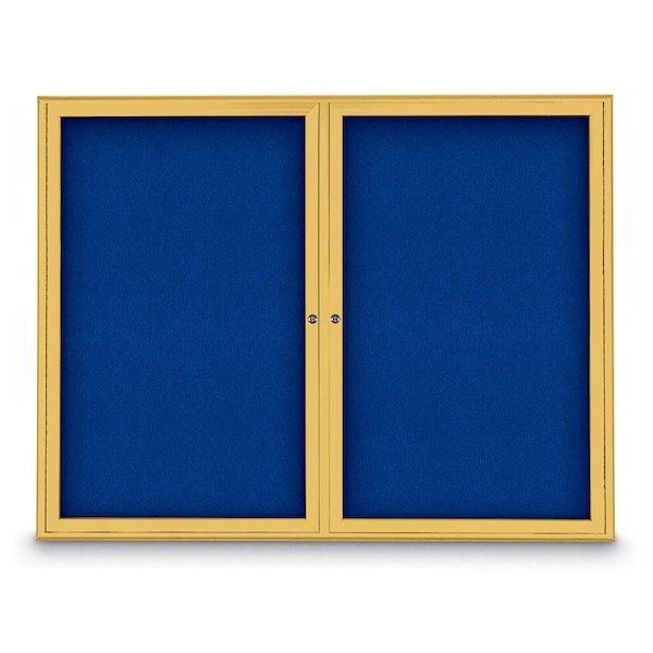 Sliding Door Indoor Enclosed Corkboard, 9